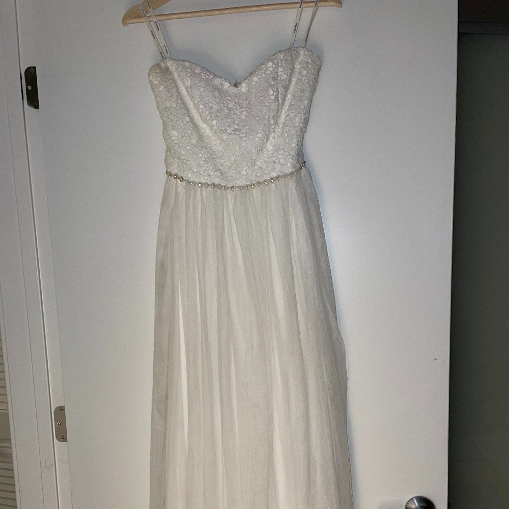 Vintage Lace Tulle Wedding Dress